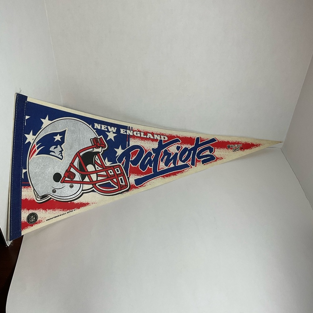 New England Patriots Pats NFL Football Full Size Pennant Vintage